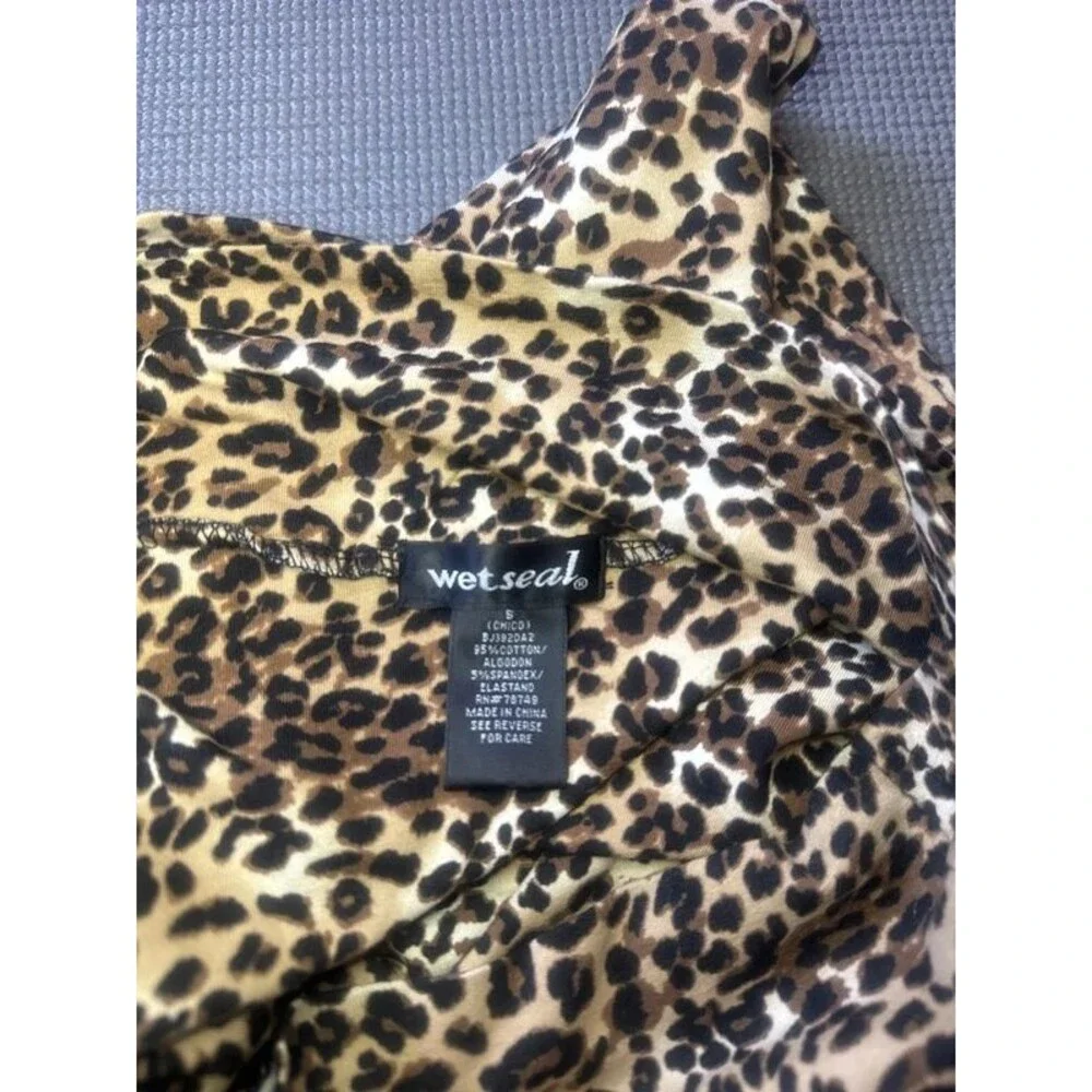Wet Seal Y2K Cheetah Print Skirt